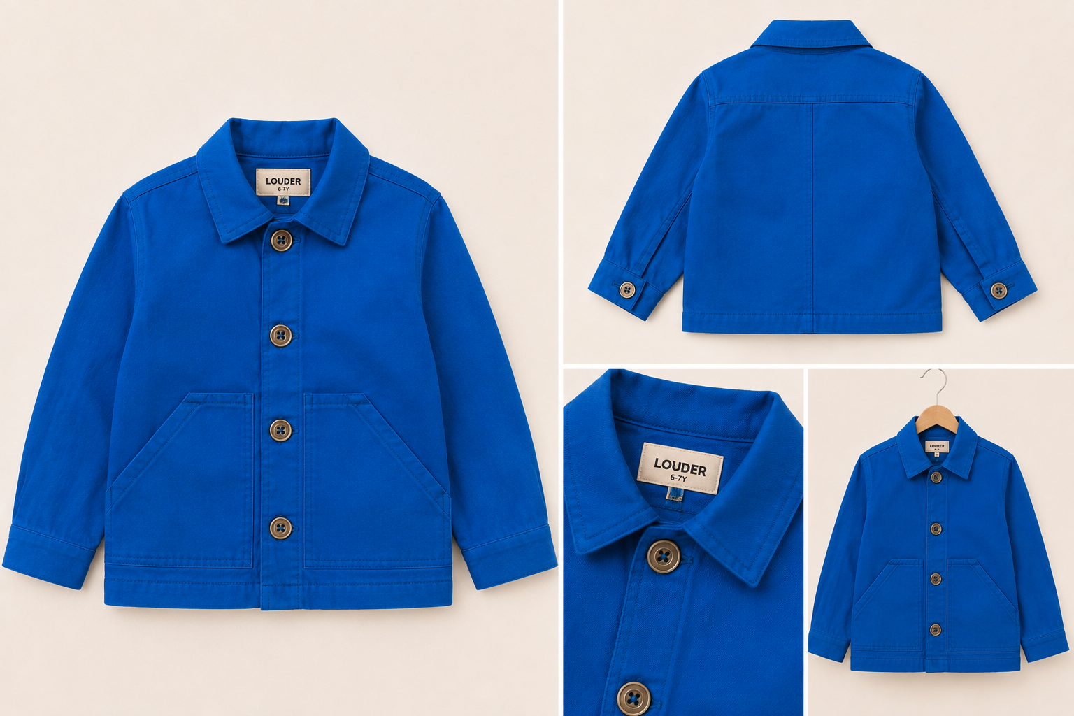 Louder Utility Jacket – Electric Blue