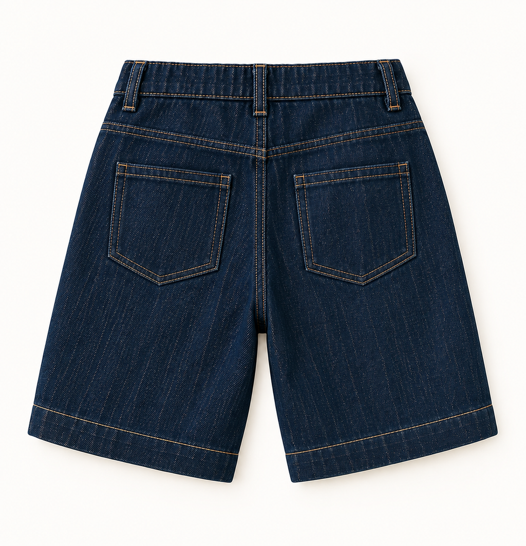 Louder Indigo Denim Bermuda pants