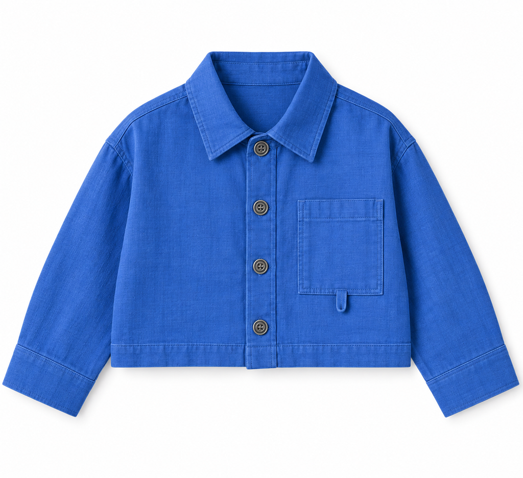 Louder Electric blue cropped jacket