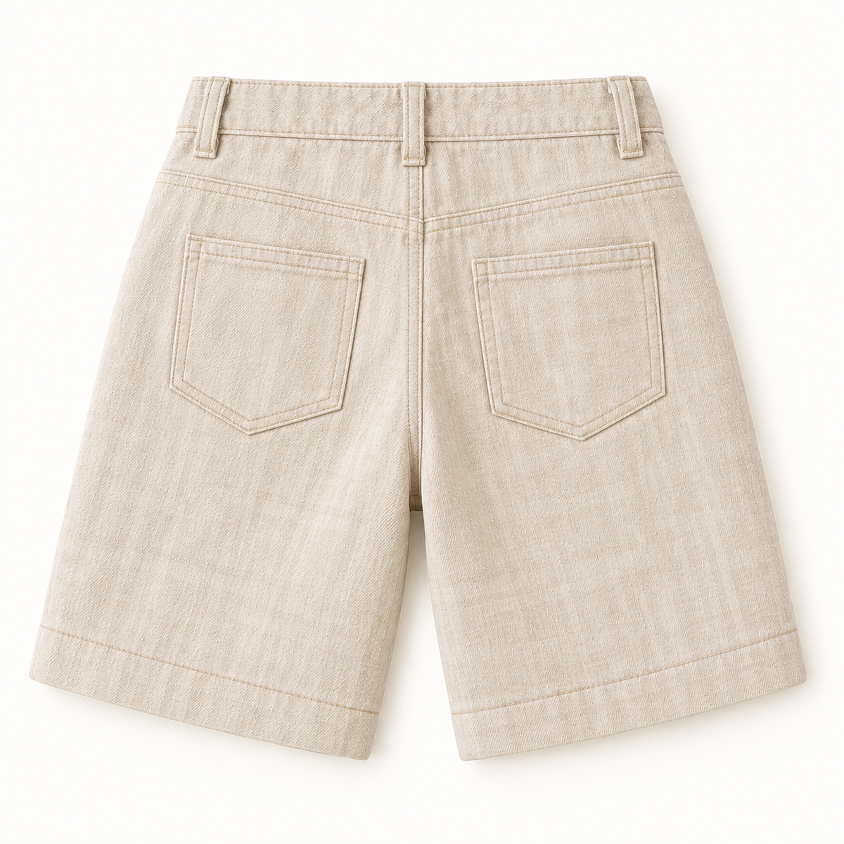 Louder Oatmeal Linen Bermuda pants