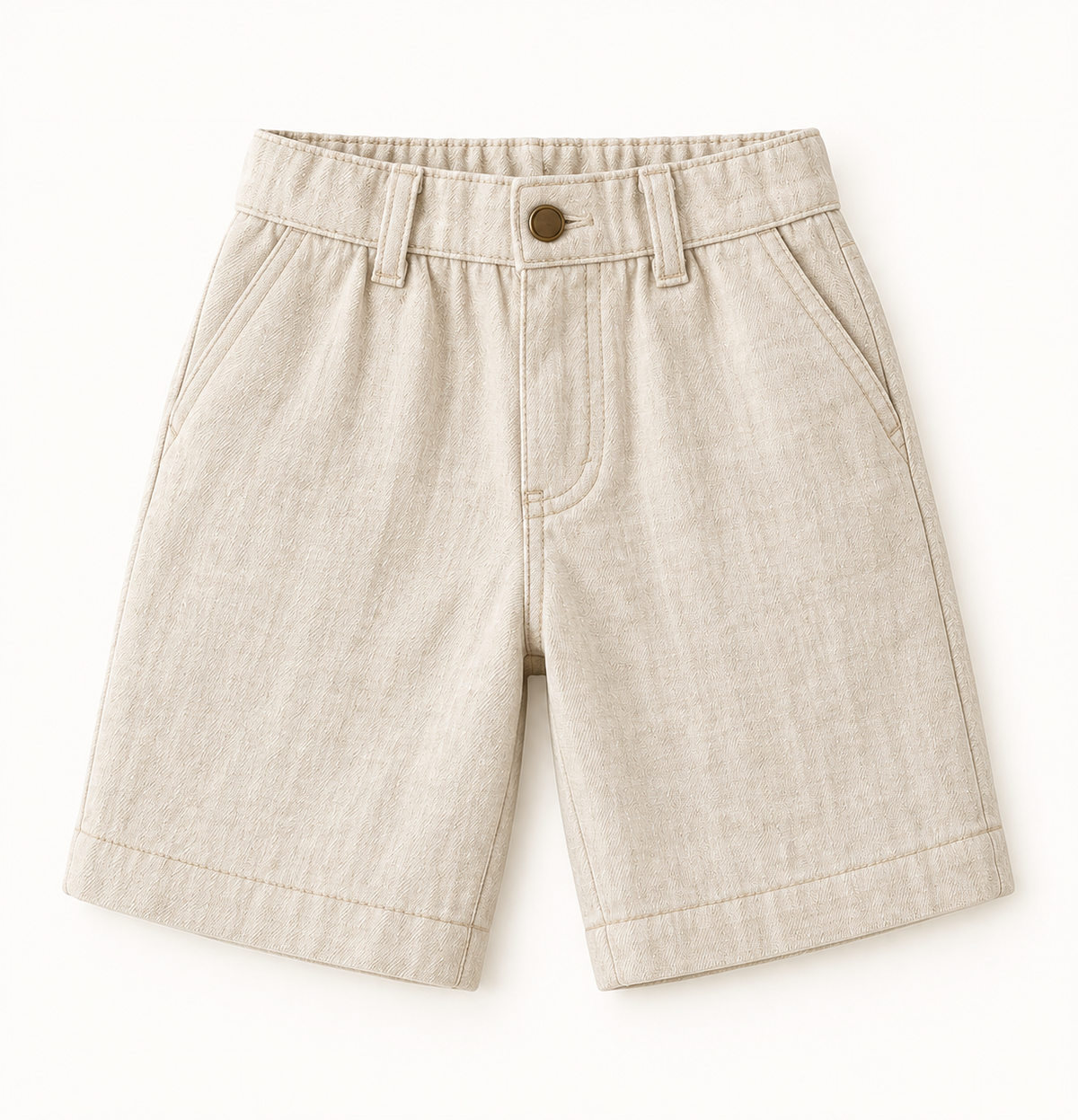 Louder Oatmeal Linen Bermuda pants